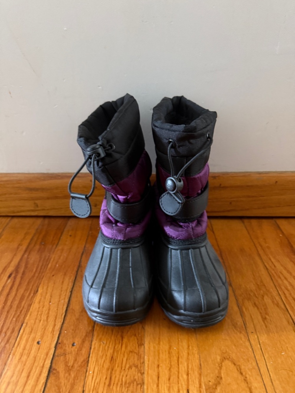 Source Unknown Kids Black and Purple Winter Boots